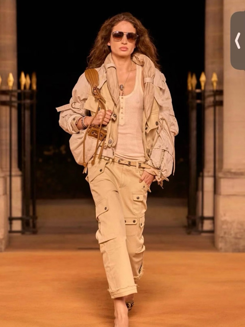 Isabel Marant Josine Cotton Twill Flare Cropped Cargo Pants